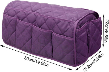 Sofa Armchair Organiser, 14 Pocket Arm Rest Caddy, Tidy Table & Bedside Chair Caddy, TV Remote Control & Phone Pockets Home Organiser