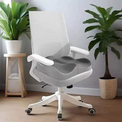 Ergonomic Memory Foam Seat Cushion for Office Chairs & Cars - Posture Support, Butt Pain Relief, Easyclean Material