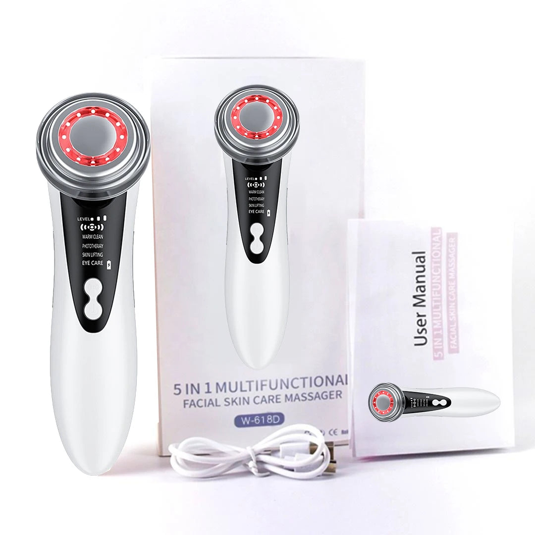 GlowPro Facial Massager - compact design and colour options