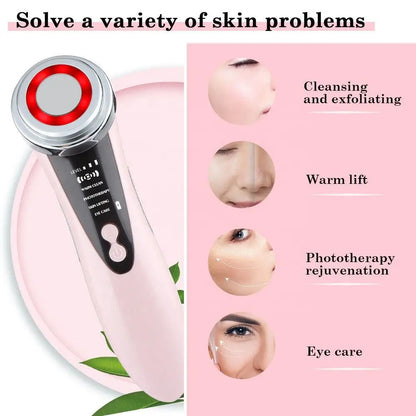 GlowPro Facial Massager - usage demonstration on face and neck