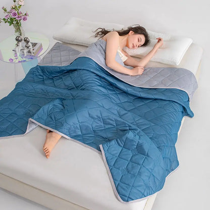 【Father 'S Day Gift】Rosekind Summer Cooling Blanket - Lightweight Cool Blanket, Sleep-Friendly Quilts for Hot Sleepers, Soft Elastic Breathable, Air Conditioning Bedroom Use to Prevent Colds (Mid-Year Sale, Deals for You, Restock, Dealsforyoudays)