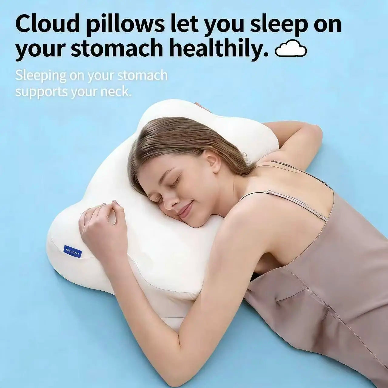 Mellow Cloud Pillow - 2026 Pillow Awards Winner, Dual-Density Memory Foam for Pressure Relief, Ear-Friendly Design, Zoned Support Construction, Cooling Gel-Infused Breathable Cover for Side Sleepers