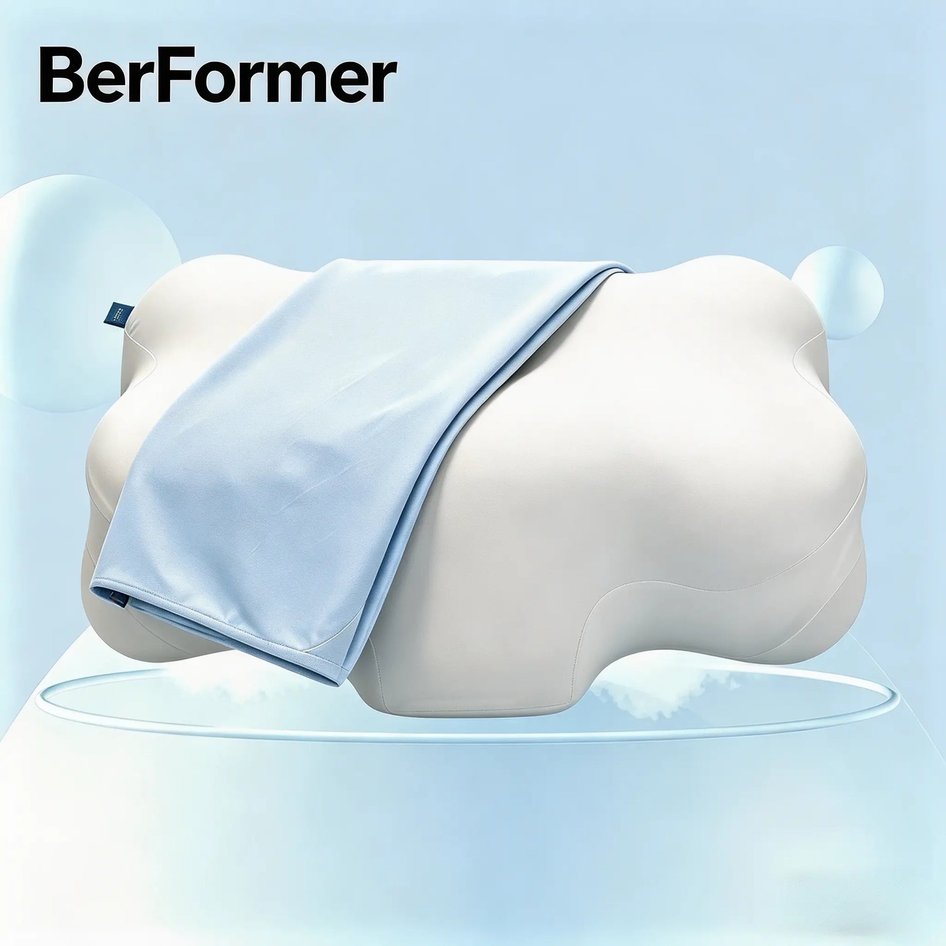Mellow Cloud Pillow - 2026 Pillow Awards Winner, Dual-Density Memory Foam for Pressure Relief, Ear-Friendly Design, Zoned Support Construction, Cooling Gel-Infused Breathable Cover for Side Sleepers