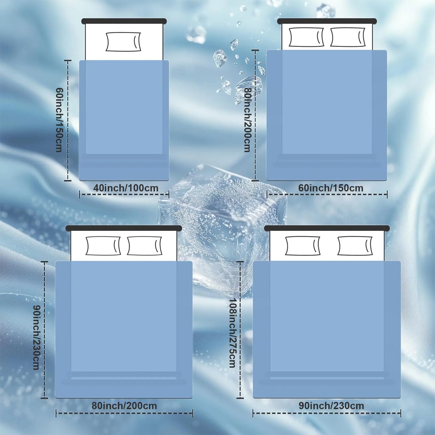 【Father 'S Day Gift】Rosekind Summer Cooling Blanket - Lightweight Cool Blanket, Sleep-Friendly Quilts for Hot Sleepers, Soft Elastic Breathable, Air Conditioning Bedroom Use to Prevent Colds (Mid-Year Sale, Deals for You, Restock, Dealsforyoudays)